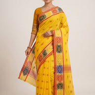Handloom Cotton Saree with Without Blouse for Premium Ethnic and Traditional Wear | NDN-HANDLOOM SAREE-420