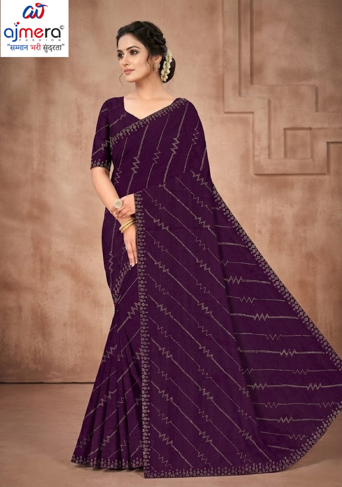Fandy Factory Rate Dyed Matching Saree with Blouse Piece for Premium Ethnic and Traditional Wear | RAL-SHRIVALLI