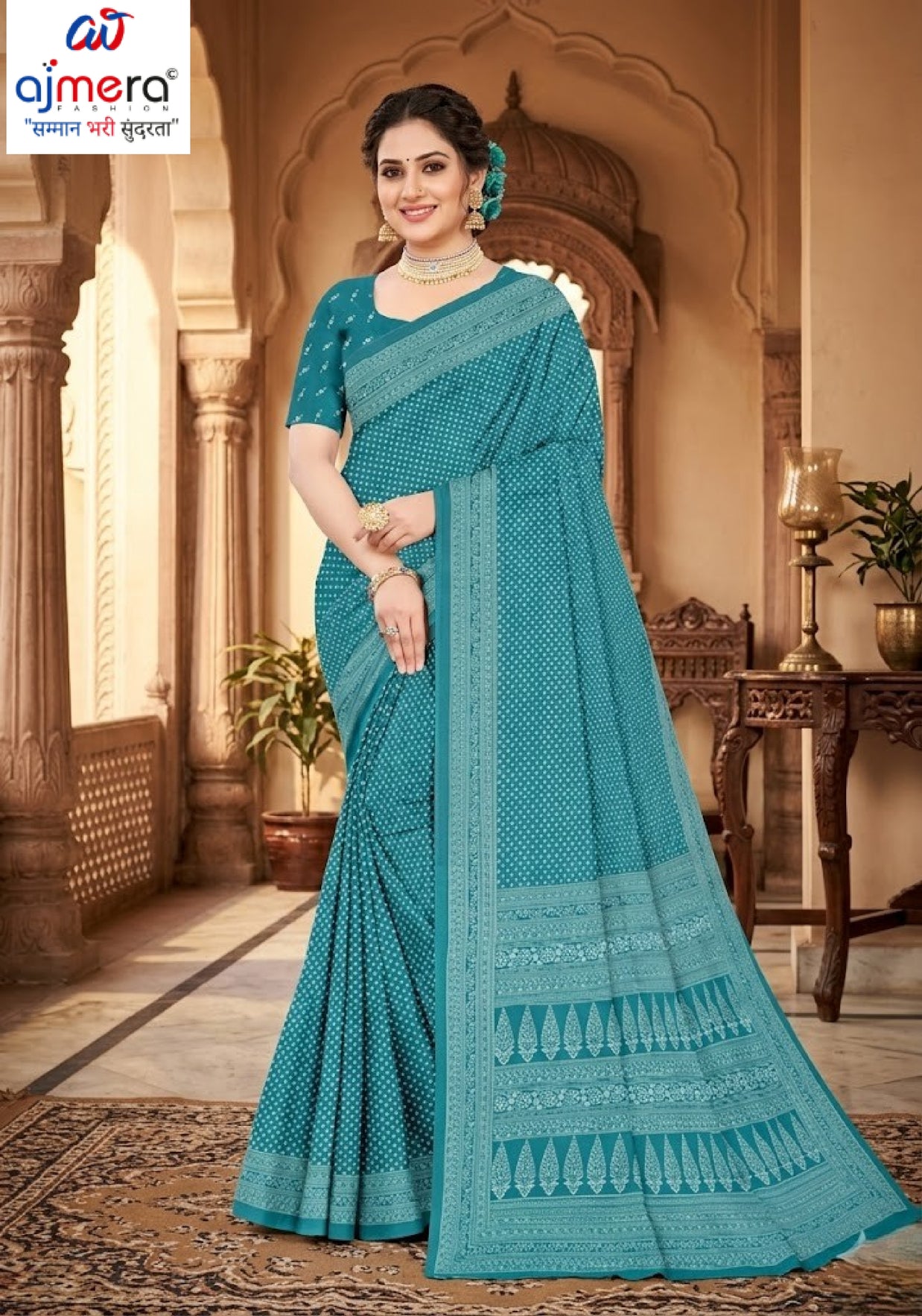 Designer Printed Saree with Blouse Piece for Special Occasions | PUS-DREAM GIRL-314