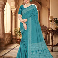 Designer Printed Saree with Blouse Piece for Special Occasions | PUS-DREAM GIRL-314