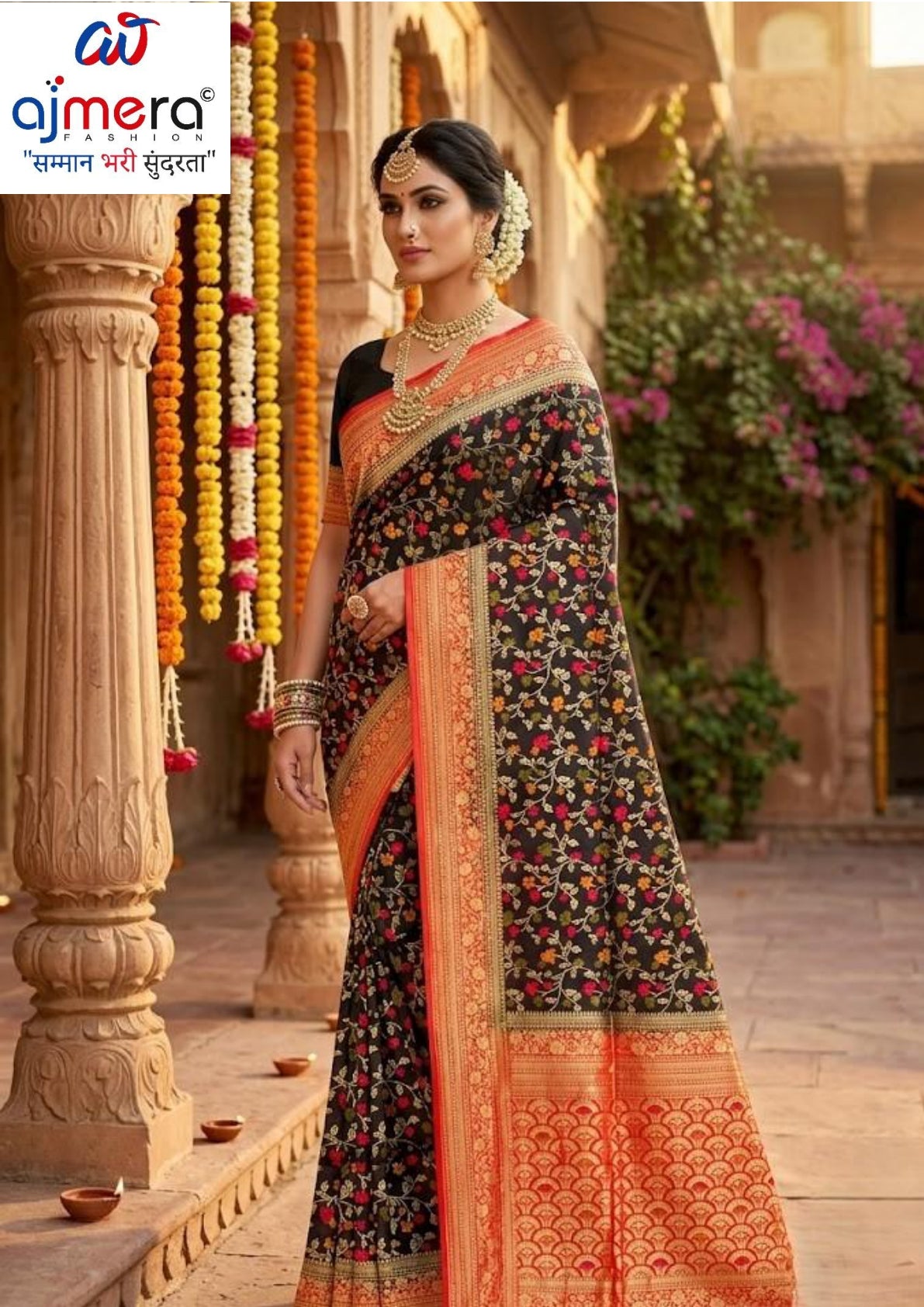Elegant Jacquard Silk Saree with Designer Blouse Piece for Festive Elegance | DOF-DOLA SHADED