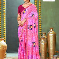 Beautiful Printed Saree with Blouse Piece for Cultural Celebrations | PRM-ANGOORI
