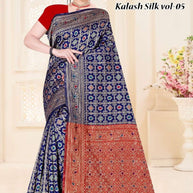 Detailed Rapier Silk Matching Saree With Blouse Piece | TUL-KALASH SILK VOL-05