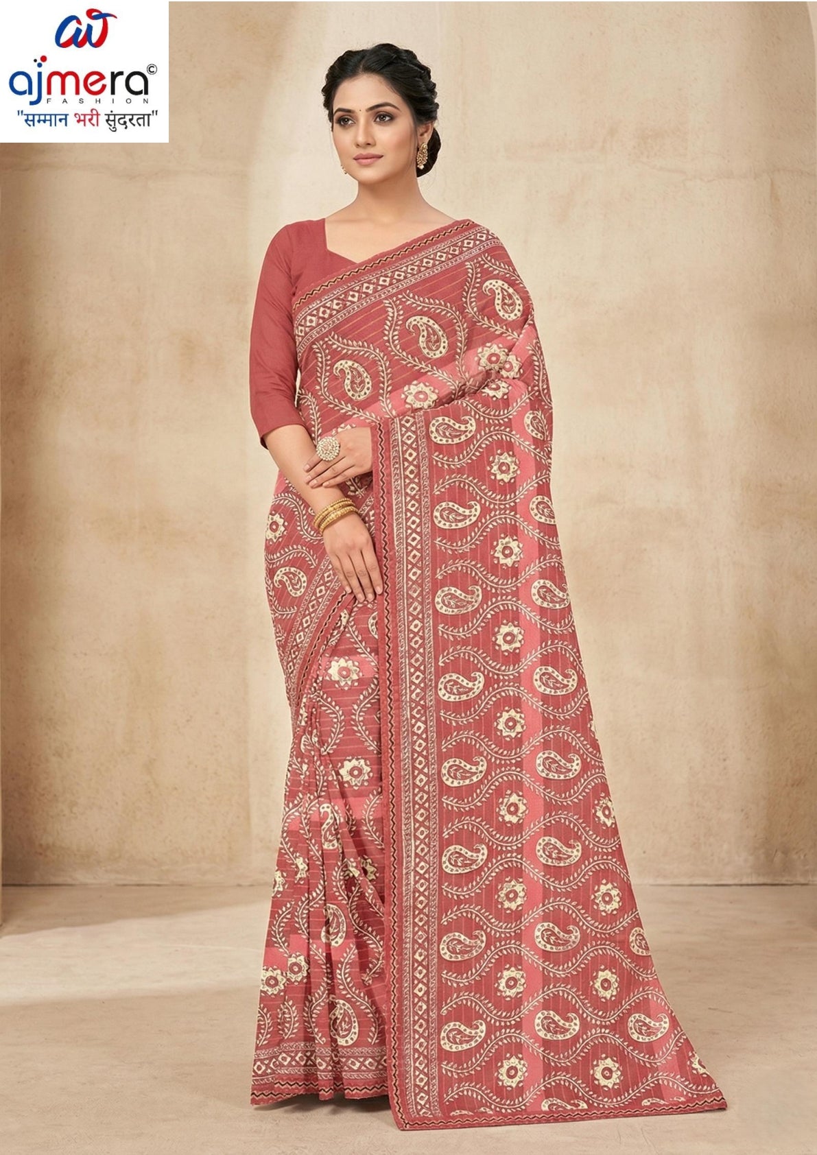 Dyed Matching Saree Exporter with Blouse Piece for Premium Ethnic and Traditional Wear | RRJ-JALPARI