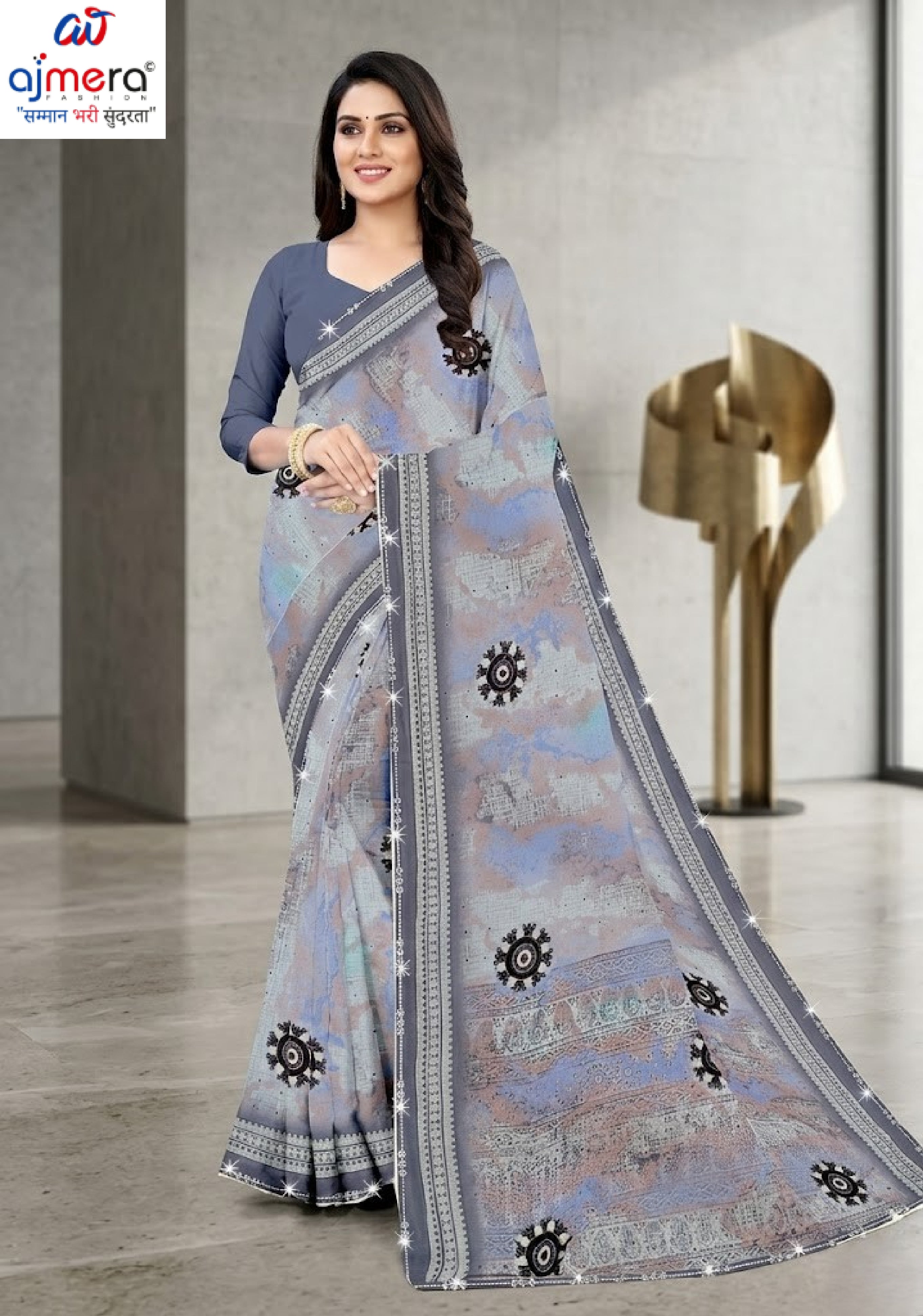 Trendy Printed Saree with Blouse Piece for Women’s Ethnic Wardrobe | CAS-PREM RATAN
