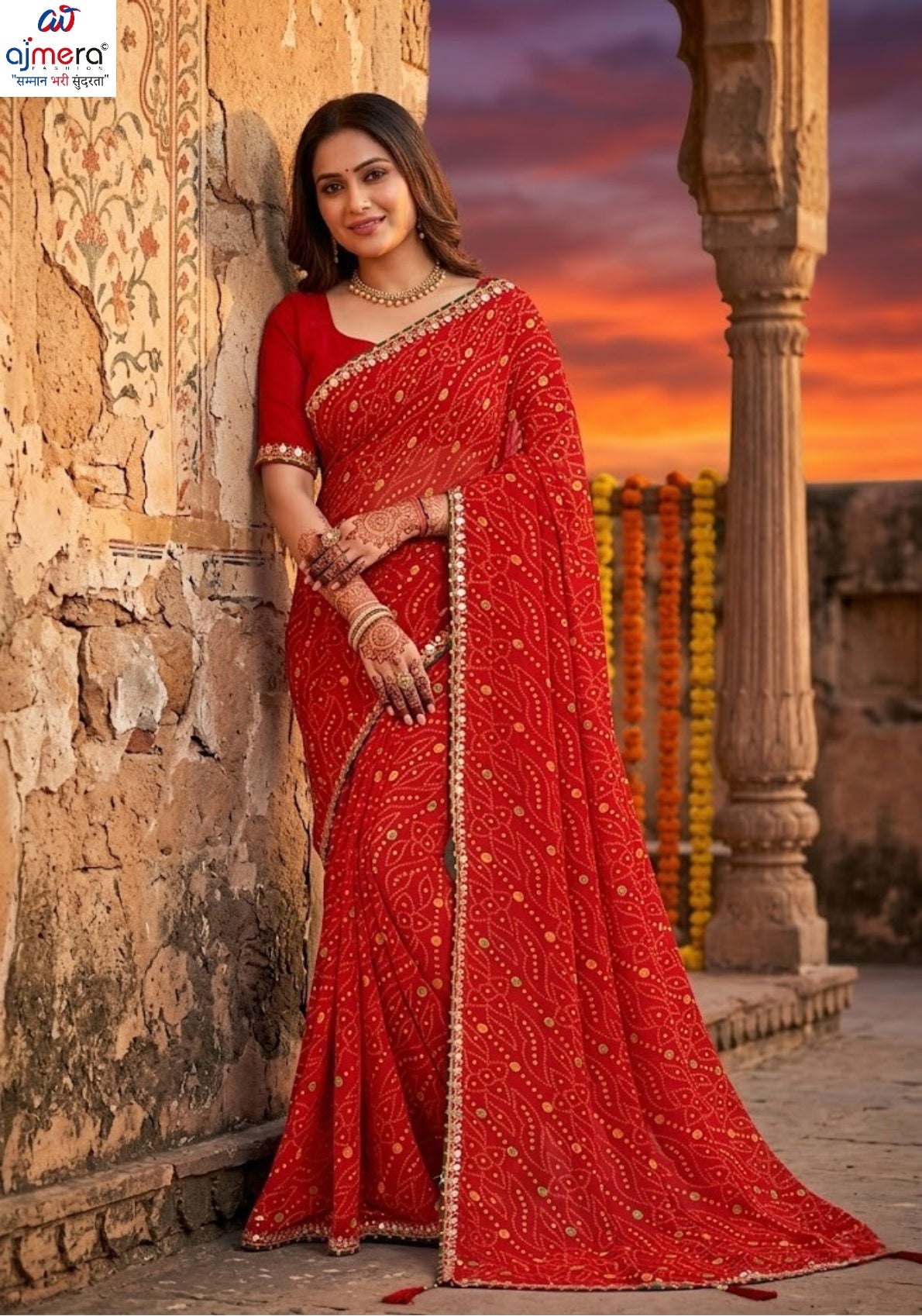 Graceful Printed Saree with Blouse Piece for Modern Ethnic Fashion | JS-SUHAG