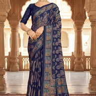 Chic Printed Saree with Blouse Piece for Sophisticated Ethnic Style  | RDD-VISHAKHA VOL-03