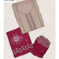 Premium Glass Organza Unstitched Suit Set | BKE-SHRISTY