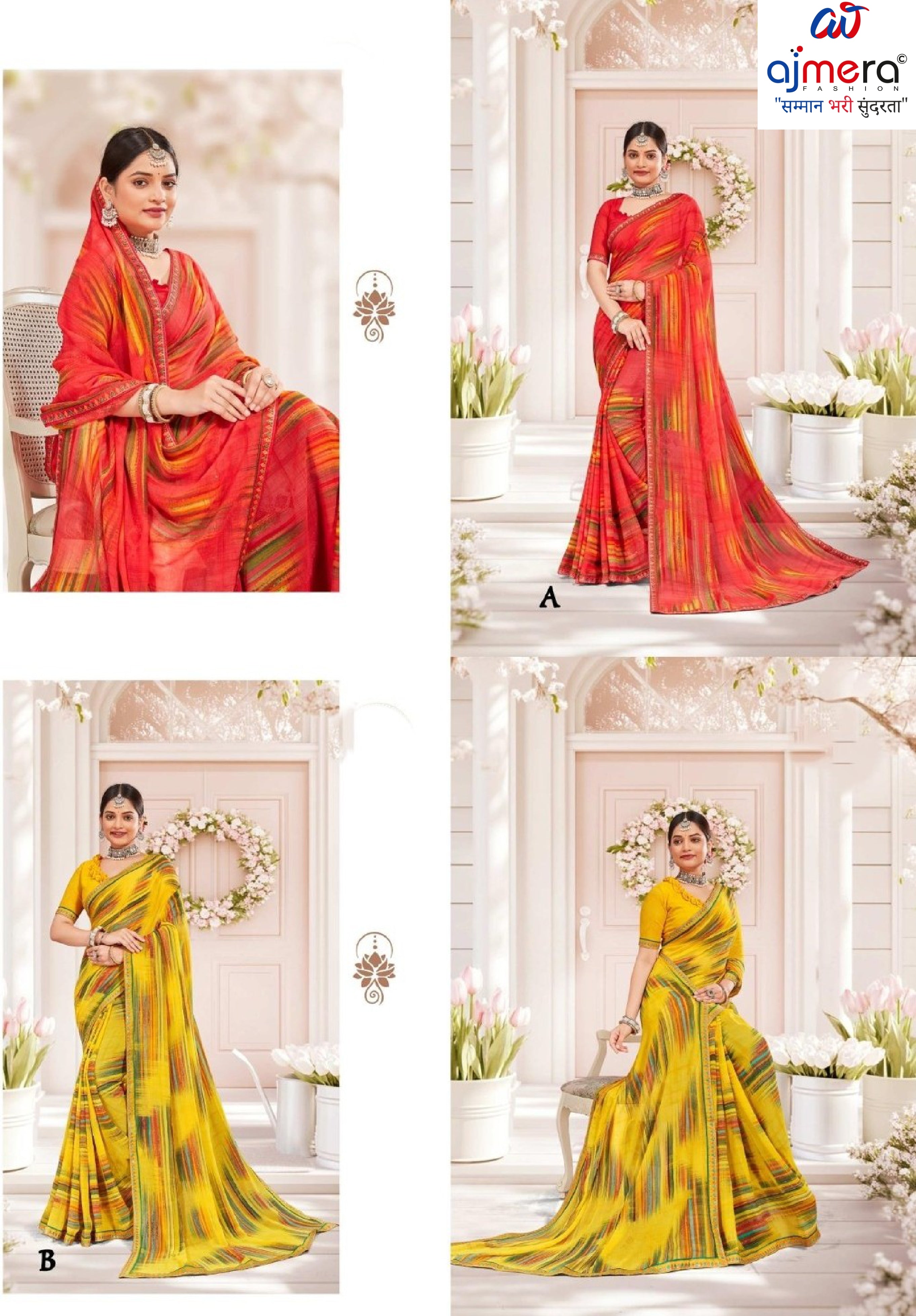 Exclusive Printed Saree with Blouse Piece for Elegant Ethnic Look  | RDD-AANVI VOL-02