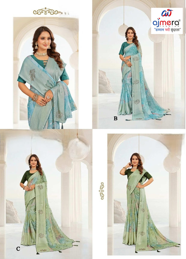 Exclusive Printed Saree with Blouse Piece for Elegant Ethnic Look | RDD-SHILPA