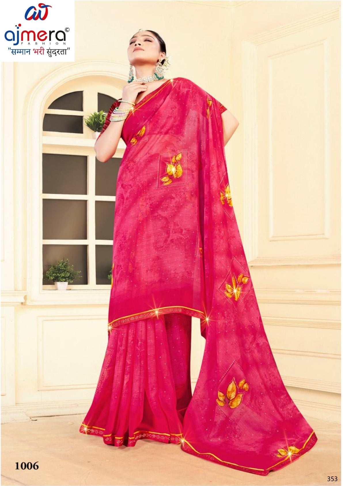 Classic Printed Saree with Blouse Piece for Timeless Traditional Style | PRM-DARK BABY