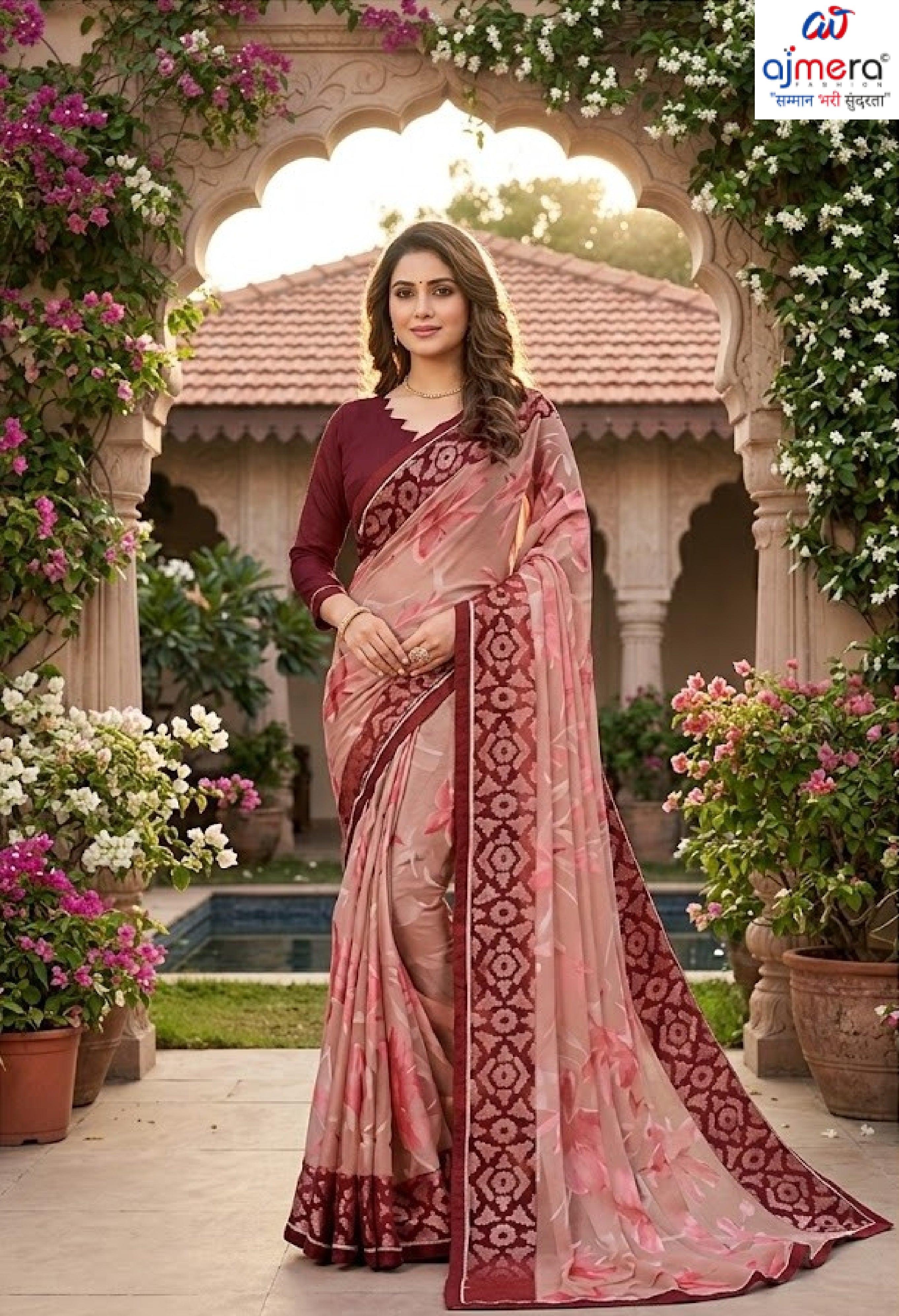 Stylish Printed Saree with Blouse Piece for Traditional Celebrations | RDD-SAPPHIRE VOL-2
