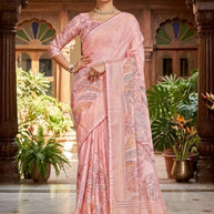 Chic Printed Saree with Blouse Piece for Sophisticated Ethnic Style  | RDD-PRACHI VOL-03