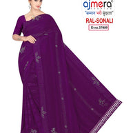 Dyed Matching Saree Supplier with Blouse Piece for Premium Ethnic and Traditional Wear | RAL-SONALI