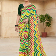 Elegant Printed Saree with Designer Blouse Piece for Festive Wear  | JS-NIKITA-2