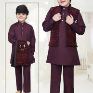 Wholesale Boys Jacquard Modi Koti Set | JDW-7093