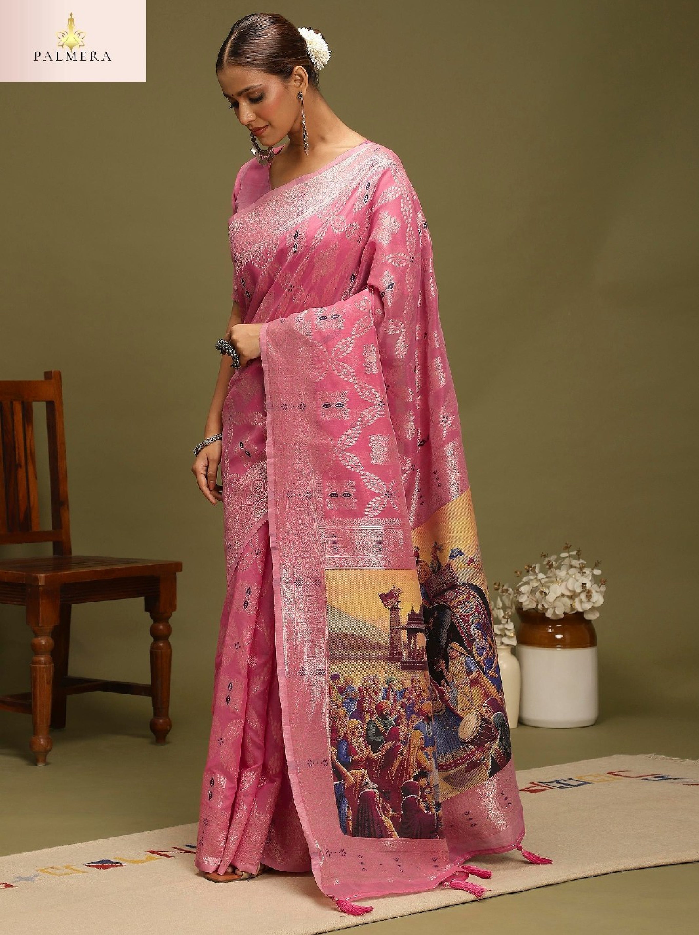 Palmera Saree Wholesaler and Palmera Saree Supplier | ALL-VANAYA-08