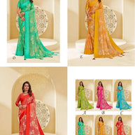 Trendy Printed Saree with Blouse Piece for Women’s Ethnic Wardrobe  | RDD-RUHANI