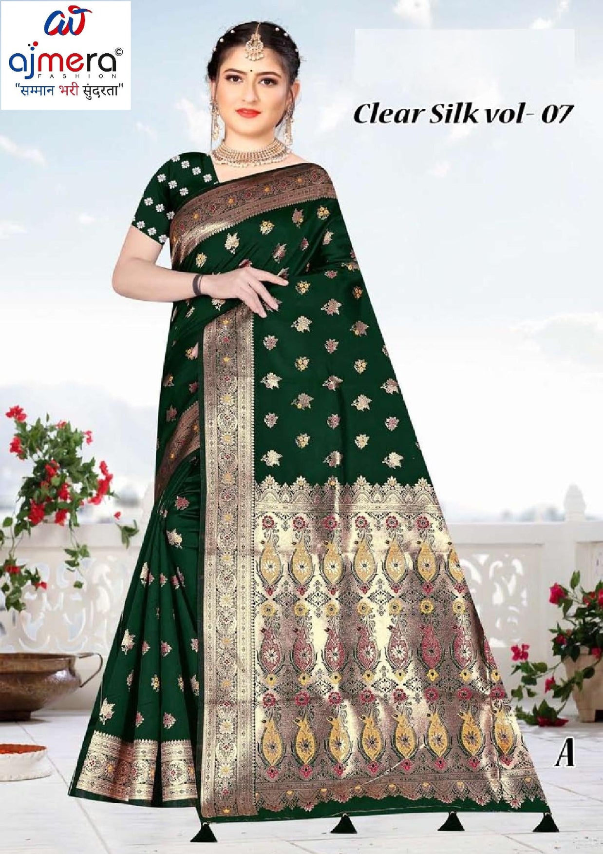 Premium Jacquard Silk Saree with Matching Blouse Piece for Ethnic Celebrations | TUL-CLEAR SILK VOL-07