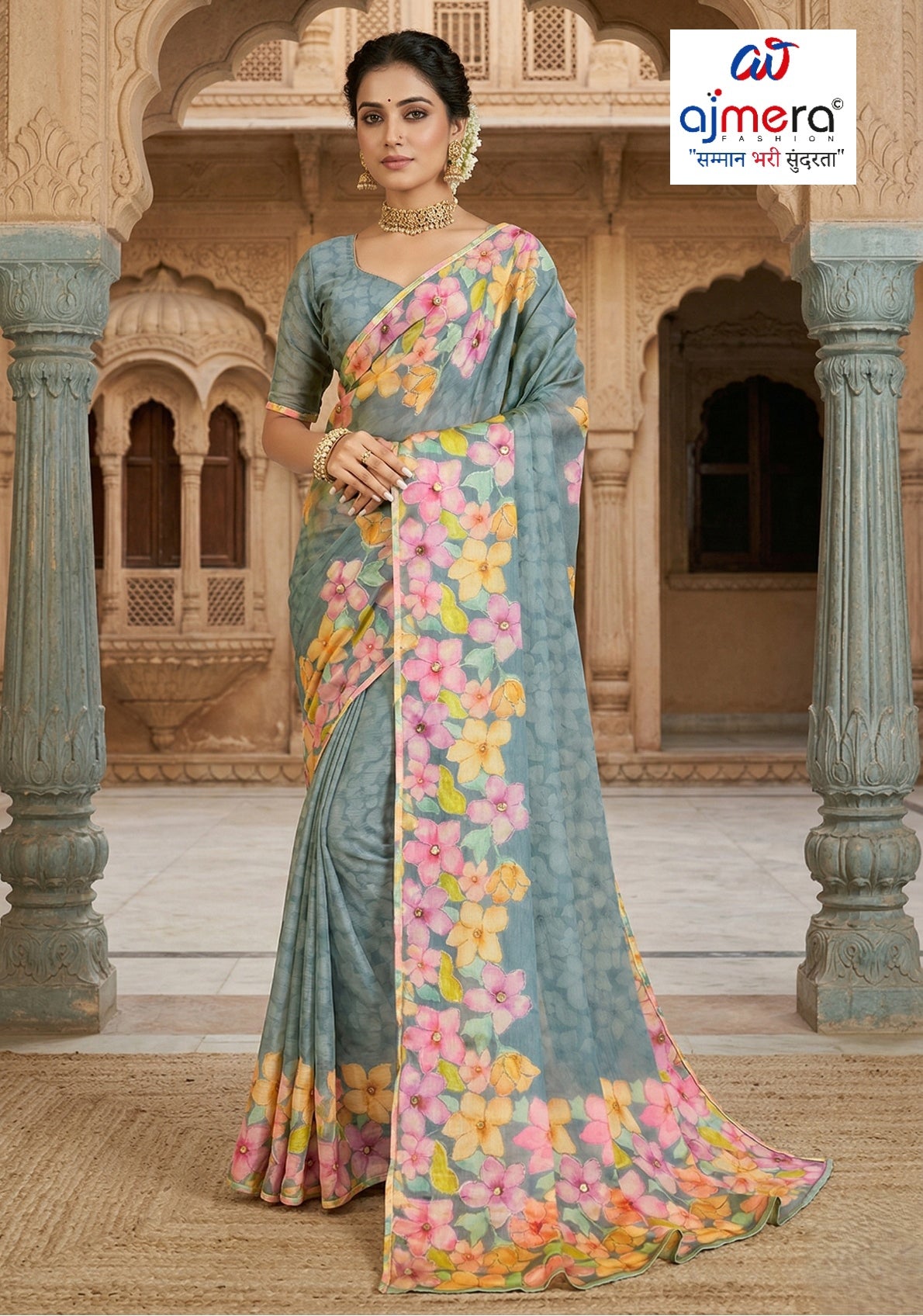 Trendy Printed Saree with Blouse Piece for Women’s Ethnic Wardrobe  | RMF-SAANVIKA VOL-2
