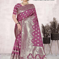 Graceful Jacquard Silk Saree with Blouse Piece for Timeless Ethnic Fashion | TUL-MATWALI SURAT SILK