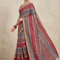 Exclusive Jacquard Silk Saree with Blouse Piece for Premium Cultural Wear | DNA-PENAL SILK