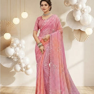 Chic Printed Saree with Blouse Piece for Sophisticated Ethnic Style  | RDD-BHUMIKA