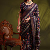 Holland Silk Handloom Silk Saree with Blouse for Premium Ethnic and Traditional Wear | ALL-HOLLAND SILK-05