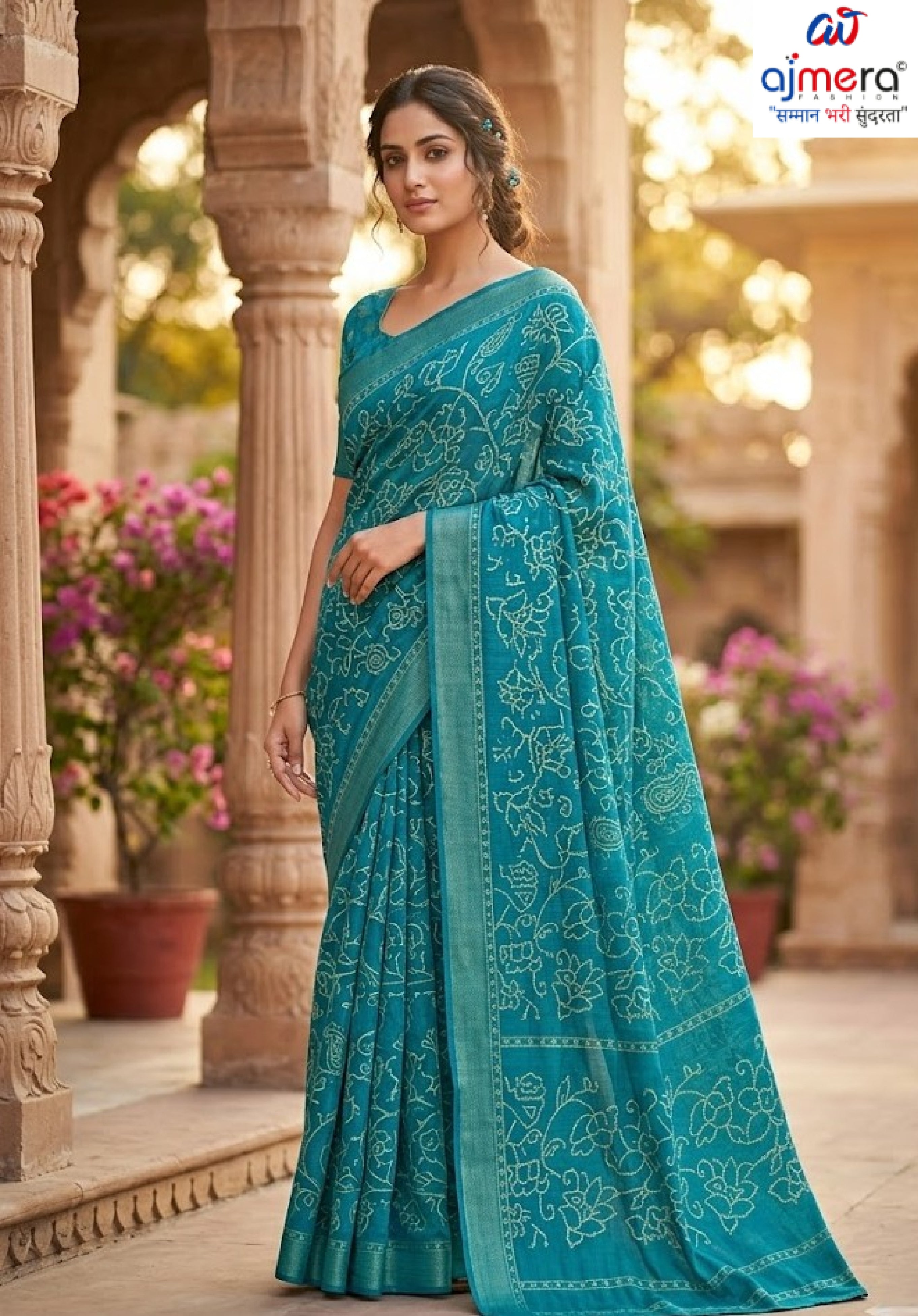 Graceful Printed Saree with Blouse Piece for Modern Ethnic Fashion | SSR-FESTIVAL