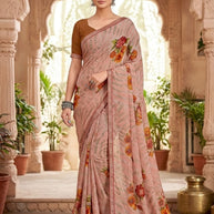Premium Printed Saree with Matching Blouse Piece for Ethnic Elegance | PRM-JANEMAN