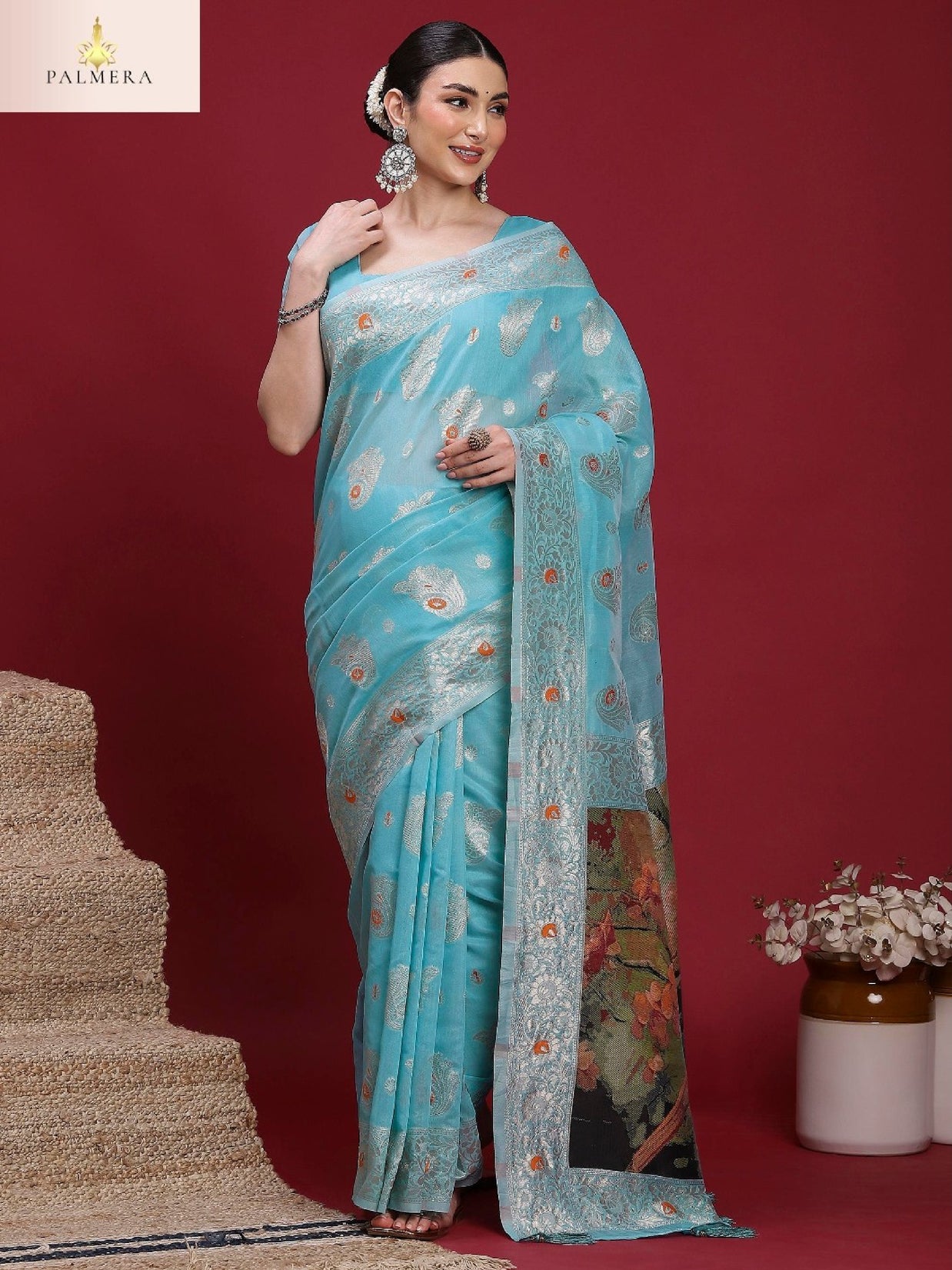 Palmera Saree Manufacturer and Palmera Saree Supplier | ALL-VANAYA-07