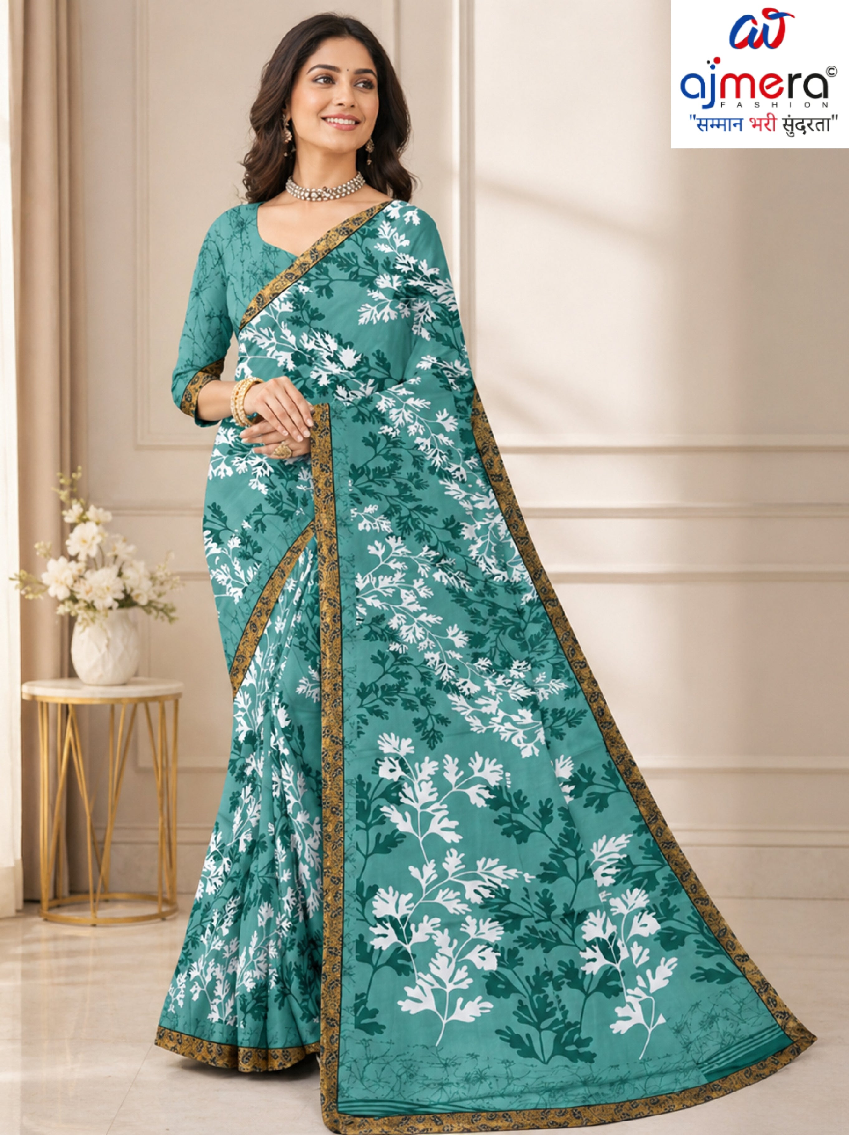 Trendy Printed Saree with Blouse Piece for Women’s Ethnic Wardrobe  | TTS-RATNALEKHA