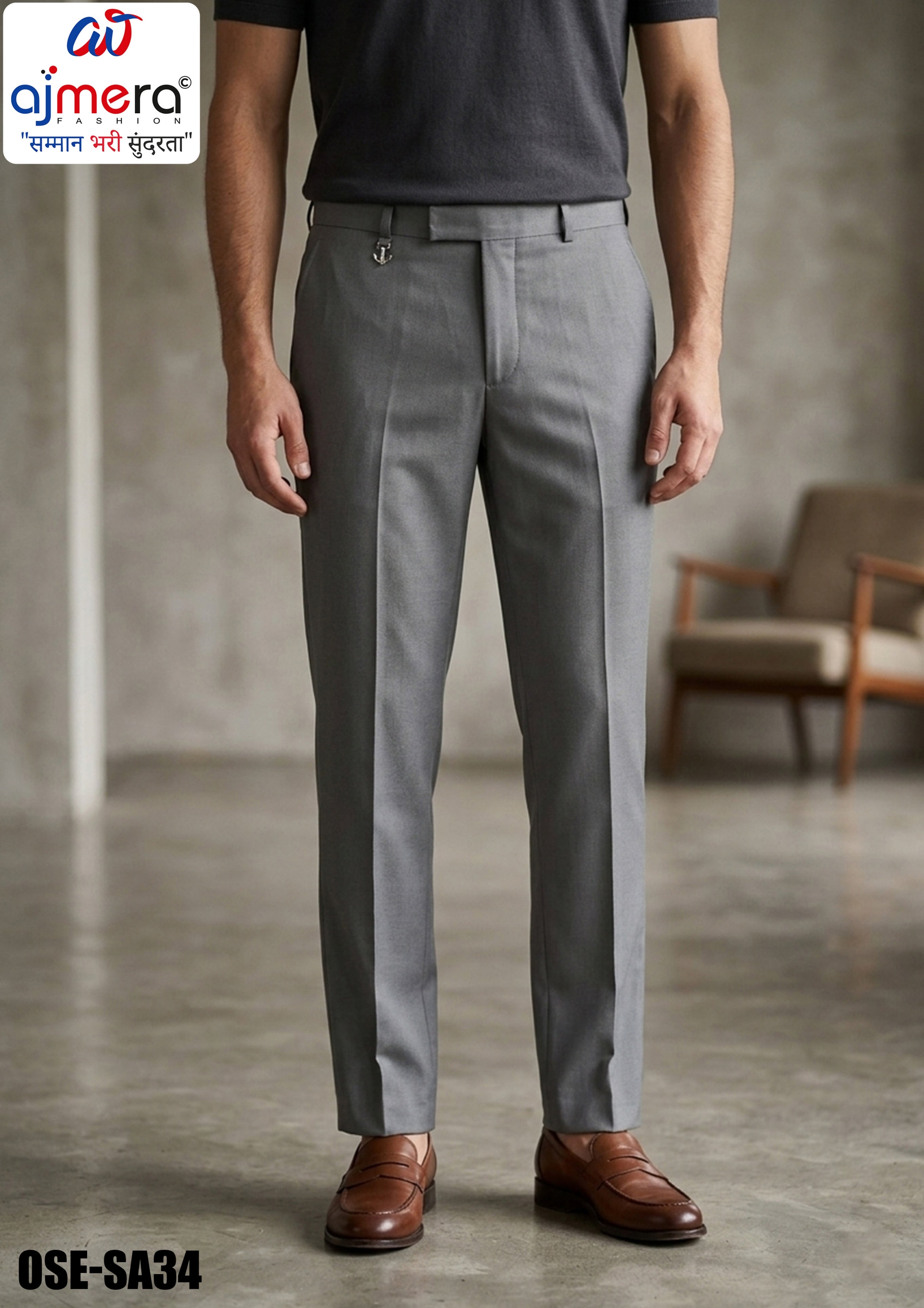 Premium Men's Formal Pant for Office & Business Wear | OSE-SA34
