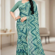 Weightless Print Loose Saree without Blouse for Premium Ethnic and Traditional Wear | APAR-BMW