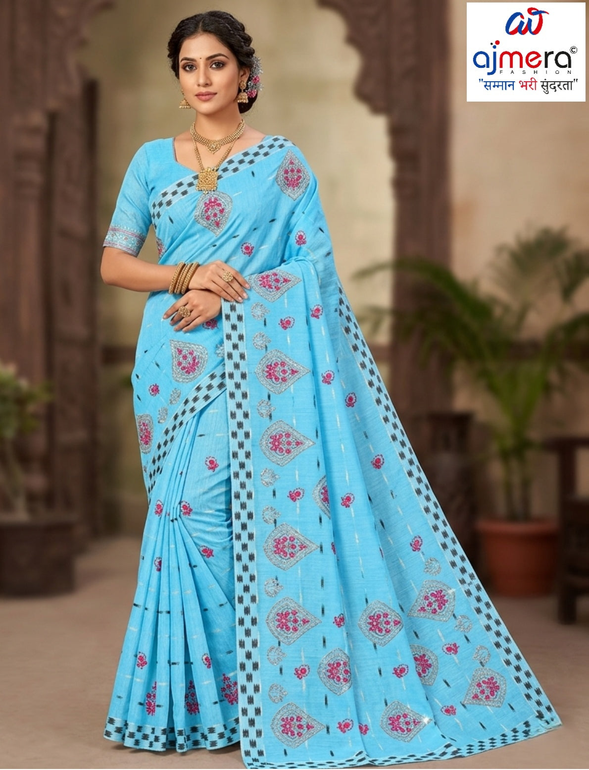 Handloom Cotton Saree with Without Blouse for Premium Ethnic and Traditional Wear | PJA-HETAL
