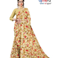 Weightless Print Loose Saree with Blouse for Premium Ethnic and Traditional Wear | TD-NIKE