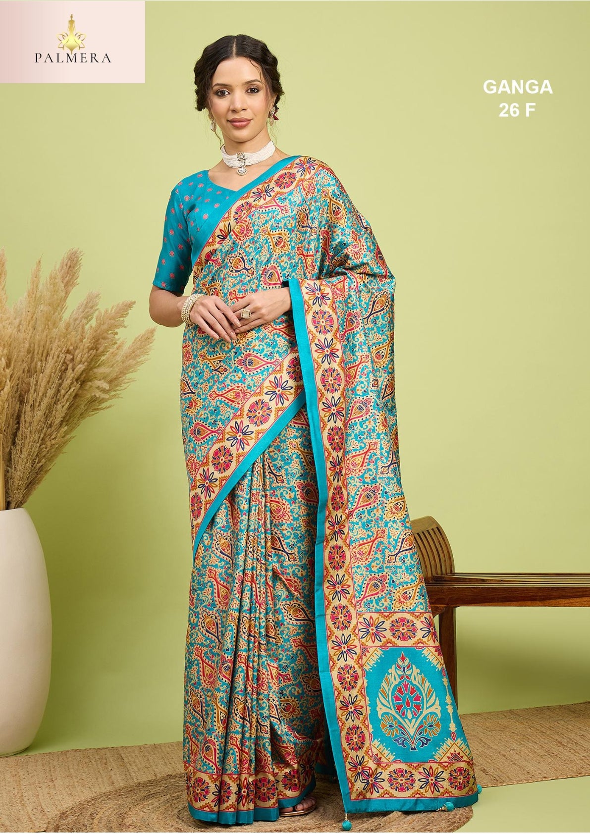 Ganga Silk Saree with Blouse for Premium Ethnic and Designer Wear | ALL-GANGA-26