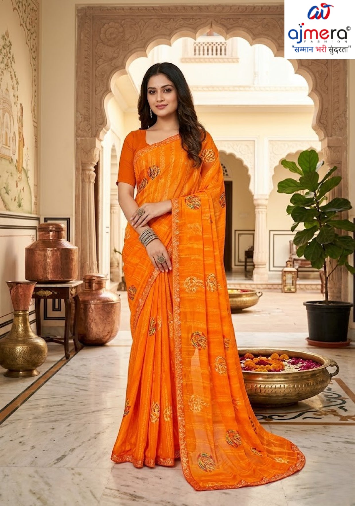 Exclusive Printed Saree with Blouse Piece for Elegant Ethnic Look | PRM-GIRIJA