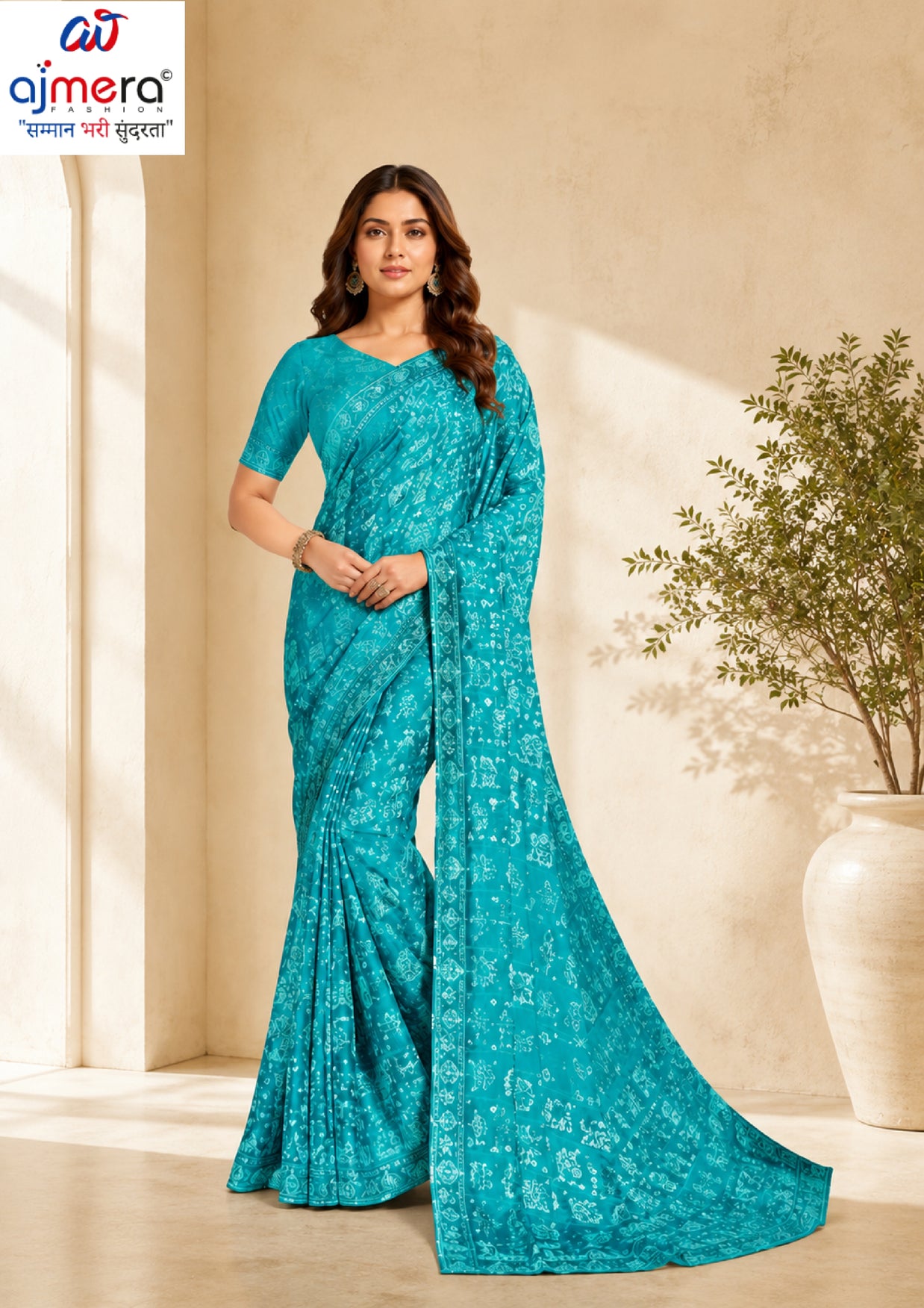 Stylish Printed Saree with Blouse Piece for Traditional Celebrations  | RDD-DISHA