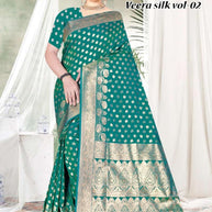 Rich Jacquard Silk Saree with Blouse Piece for Sophisticated Ethnic Style | TUL-VEERA SILK VOL-02