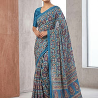 Classic Printed Saree with Blouse Piece for Timeless Traditional Style | SSR-ARPAN