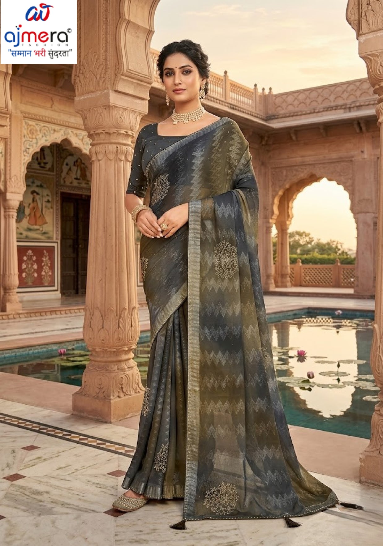 Stylish Printed Saree with Blouse Piece for Traditional Celebrations  | RDD-TANVI