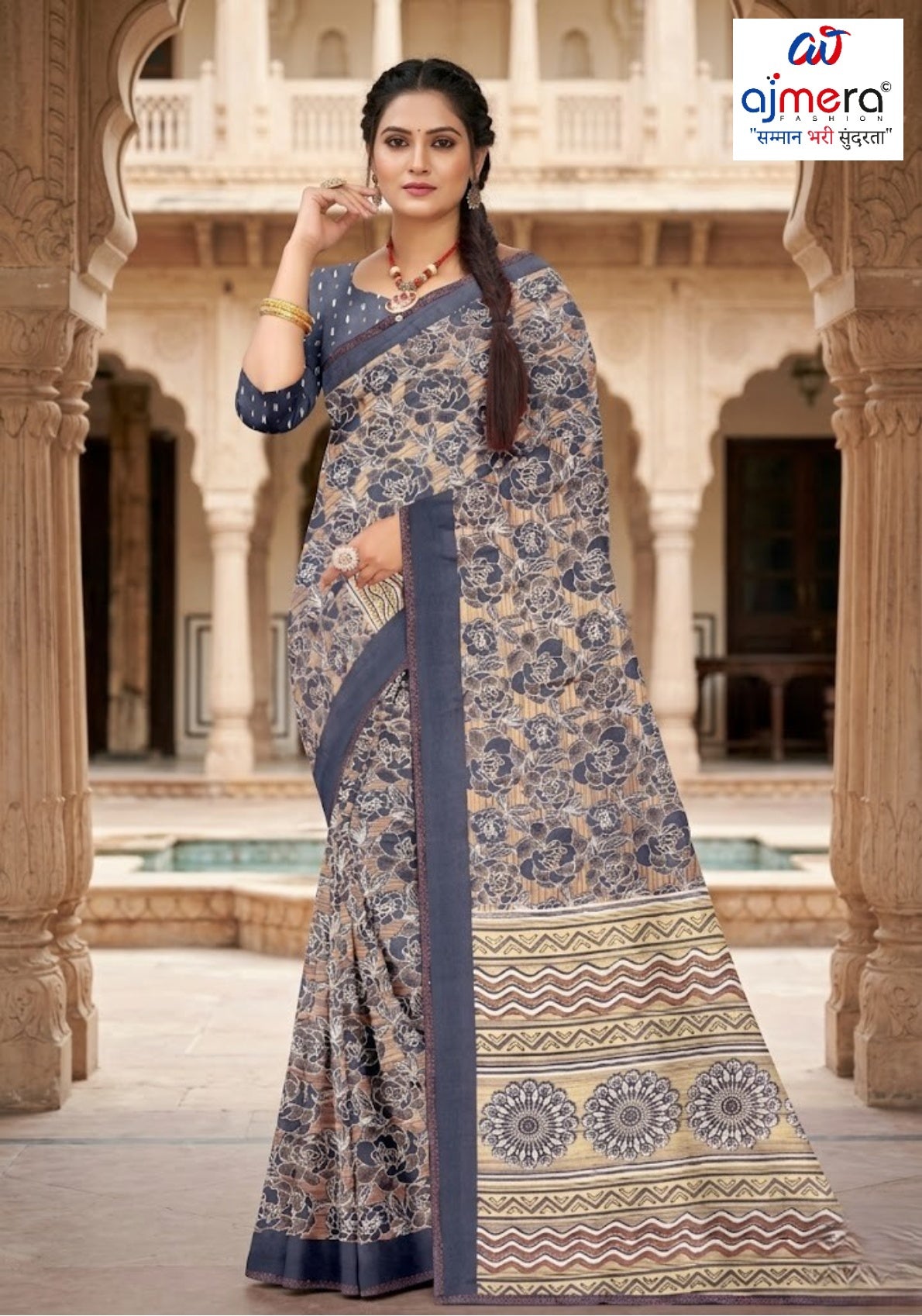 Designer Printed Saree without Blouse for Special Occasions | GLC-DIL LAGGI