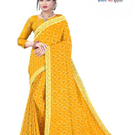 Solo Pattern Print Loose Saree with Blouse for Premium Ethnic and Traditional Wear | TD-VATIKA