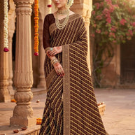 Latest Dyed Matching Saree without Blouse for Premium Ethnic and Traditional Wear | JP-GOLGAPPA