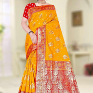 Modern Elegance Jacquard Silk Saree With Blouse Piece | DPM-SPARKLE CHINON