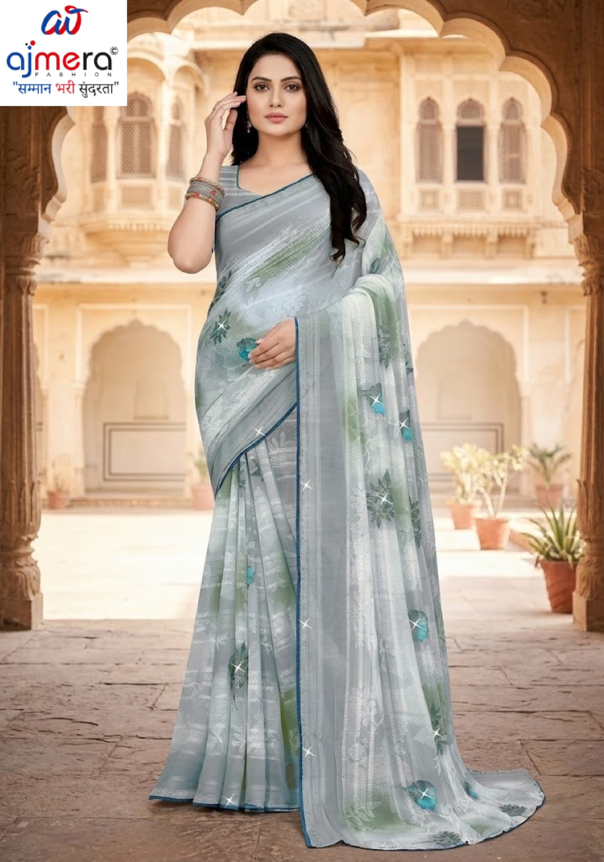 Graceful Printed Saree with Blouse Piece for Modern Ethnic Fashion | TTS-SAJAWAT VOL-2