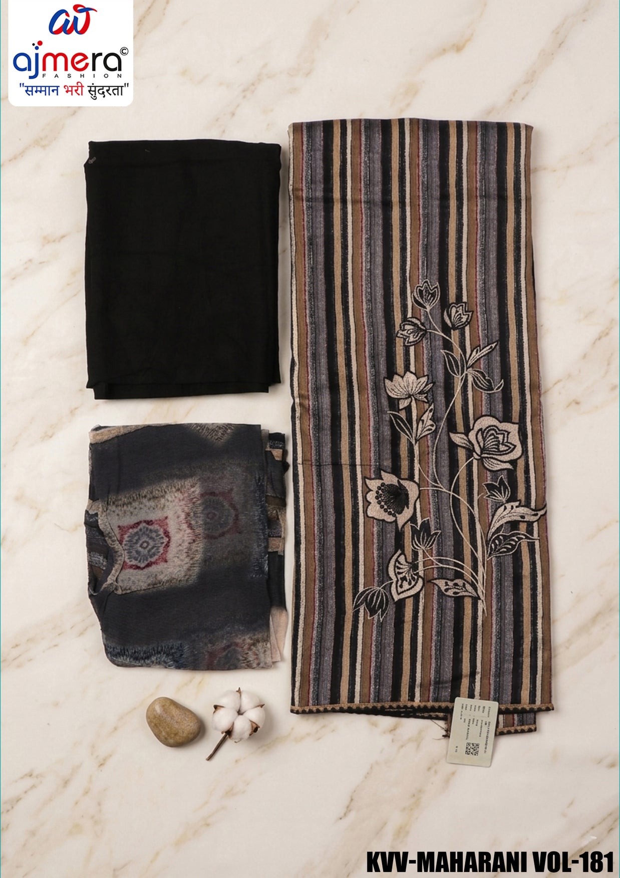 Premium Designer Unstitched Suit Set | KVV-MAHARANI VOL-181