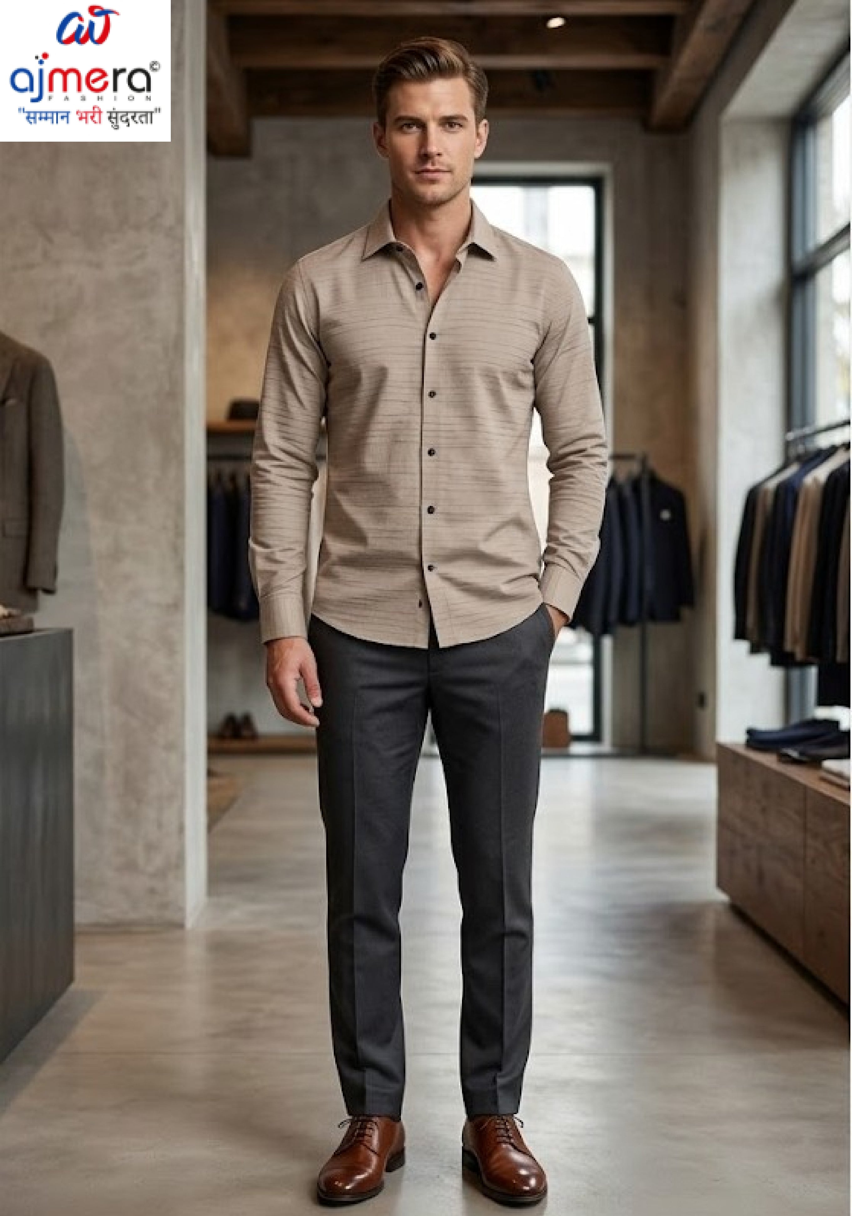 Mens Shirt Wholesale Supplier India | MRS-LYCRA SELF LINING