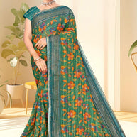 Stylish Printed Saree with Blouse Piece for Traditional Celebrations | SNR-COLGATE